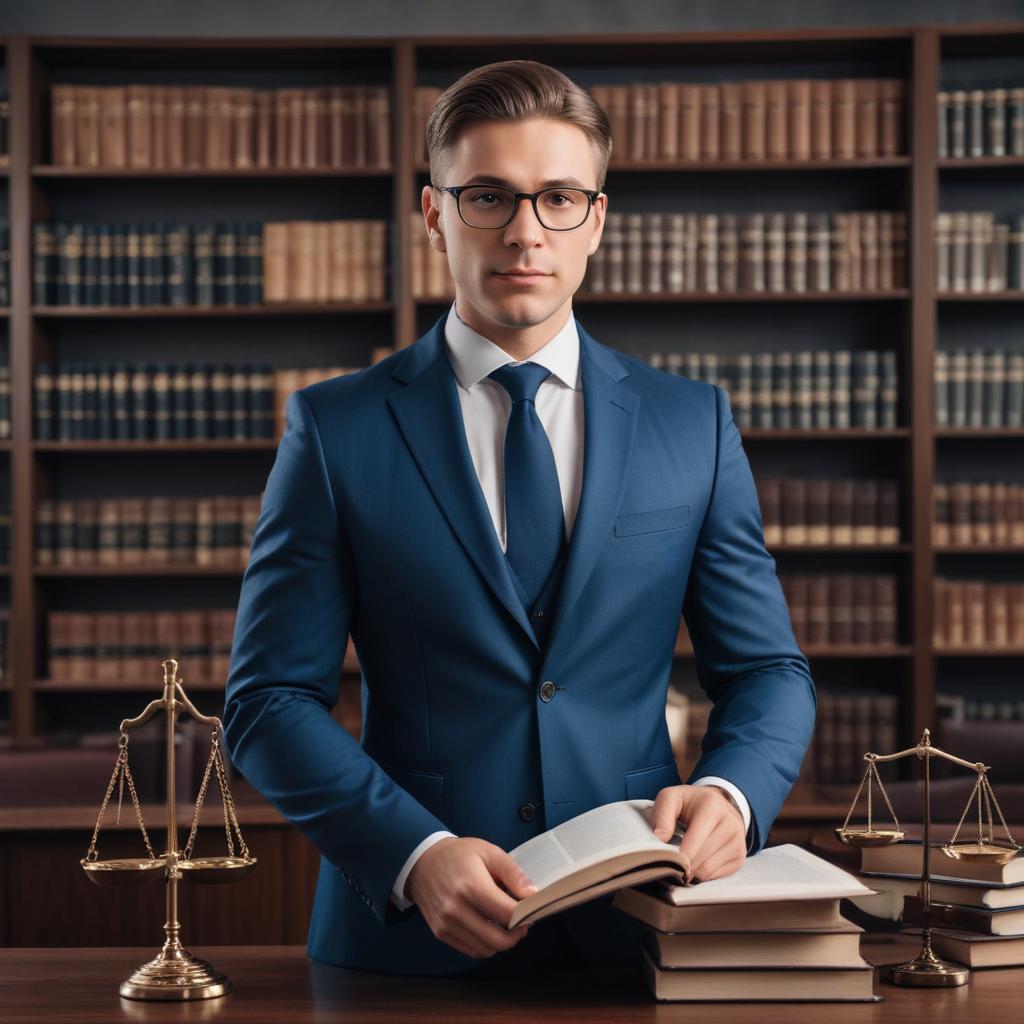 Professional lawyer in modern office